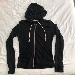 Size M Black Zip up Hoodie